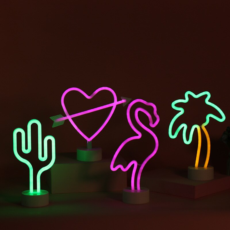 Neonljus färgglad regnbåge anpassad nattlampa för rummet hem fest bröllop dekoration jul neon lampa ins stil belysning