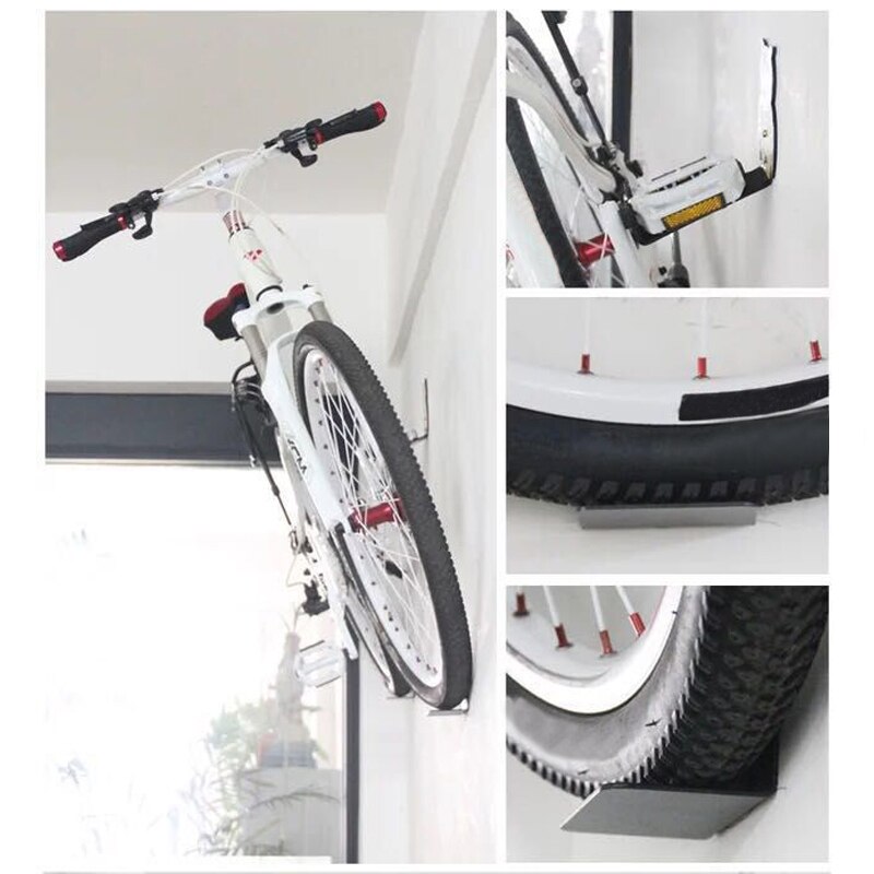 Bike Wall Holder Mount Bike Showing Stand Hanger Bike Mountain Wall Mounted Bicycle garage storage Hook Racks wall rack bike