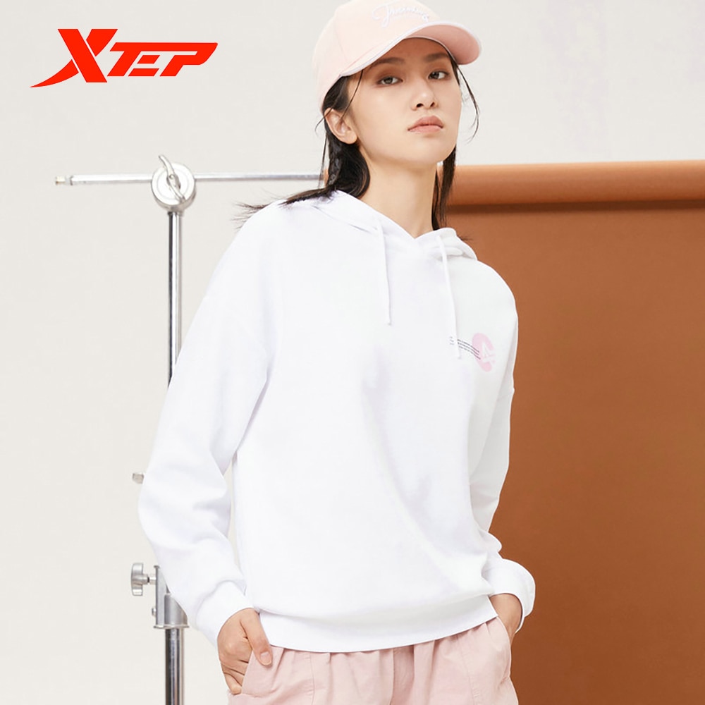 Felpa sportiva Xtep autunno inverno 2020 felpa con cappuccio allentata tendenza donna nuovo arrivo 880328050032