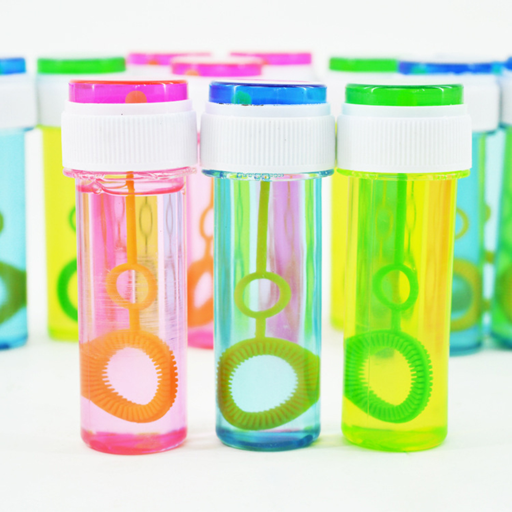 7pcs Bubble Bubble Stick Bubble Wands with Bubble Water Simple and Compact for Daily Use (Random Color)