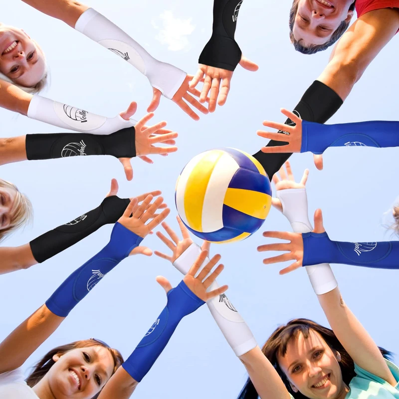 1 Paar Volleyball-Armmanschetten-Handschuhe für Unterarm, Kompressionstest, Training, Basketball, Handgelenkstütze, Schutz, Sport-Armschutz