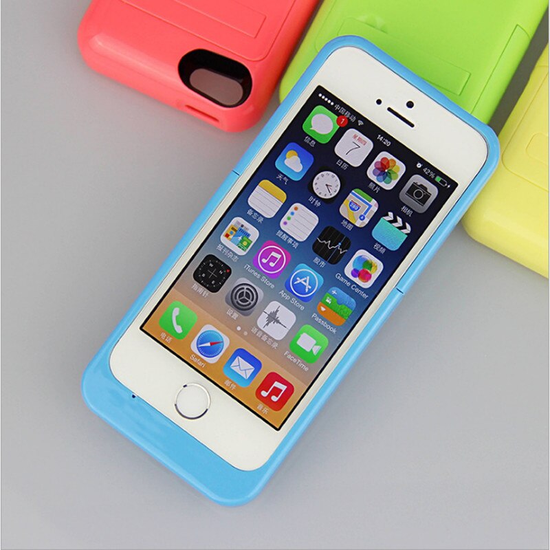 Voor iphone 5 5 s 2200 mAh Oplaadbare Externe Batterij Opladen Case batterij Voor Apple Iphone 5/Iphone 5 S