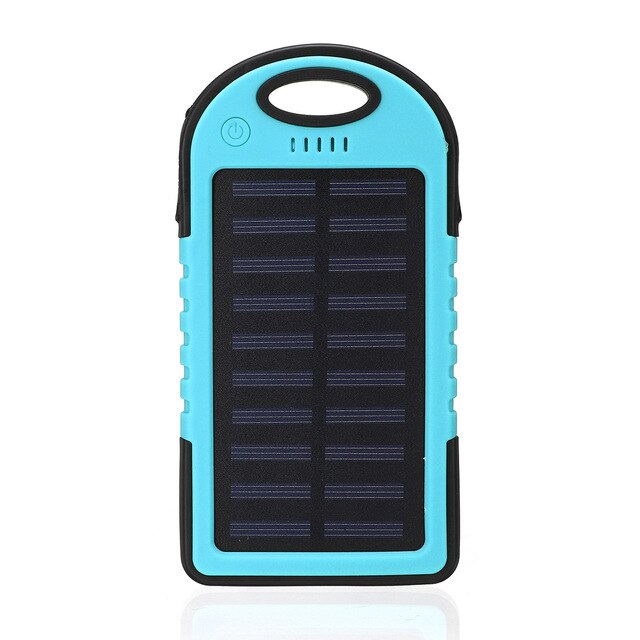 Portable Solar Power Bank Battery Solar Panel Dual USB SOS LED Light Solar Battery Cell Phone Charger 12000mAh Waterproof