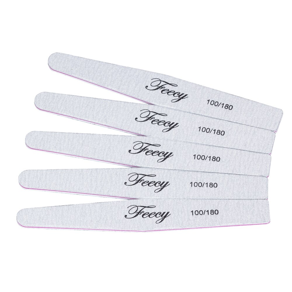 10pcs Nail Files Buffers 100/180 Sanding Buffer File Double Side Trimmer Lime Polish Ongles Pedicure Manicure Nail Art Tools: NF0503 5PCS