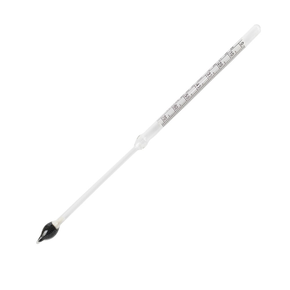 Baume Glass float gauge densitometer 0-70 high precision Salinity hydrometer glass liquid hydrometer Length 270mm 5pcs