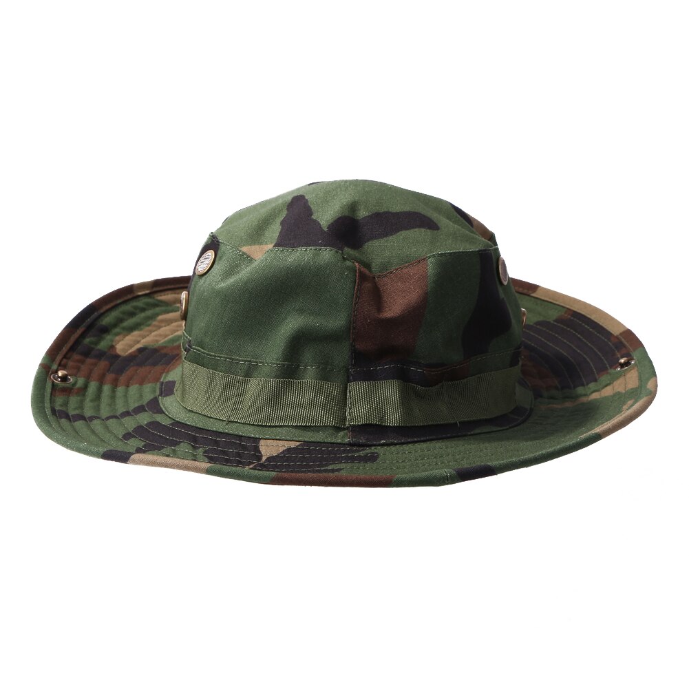 Camuflaje sombrero mexicano protector solar para deportes al aire libre de pesca Camping senderismo: Jungle Camouflage