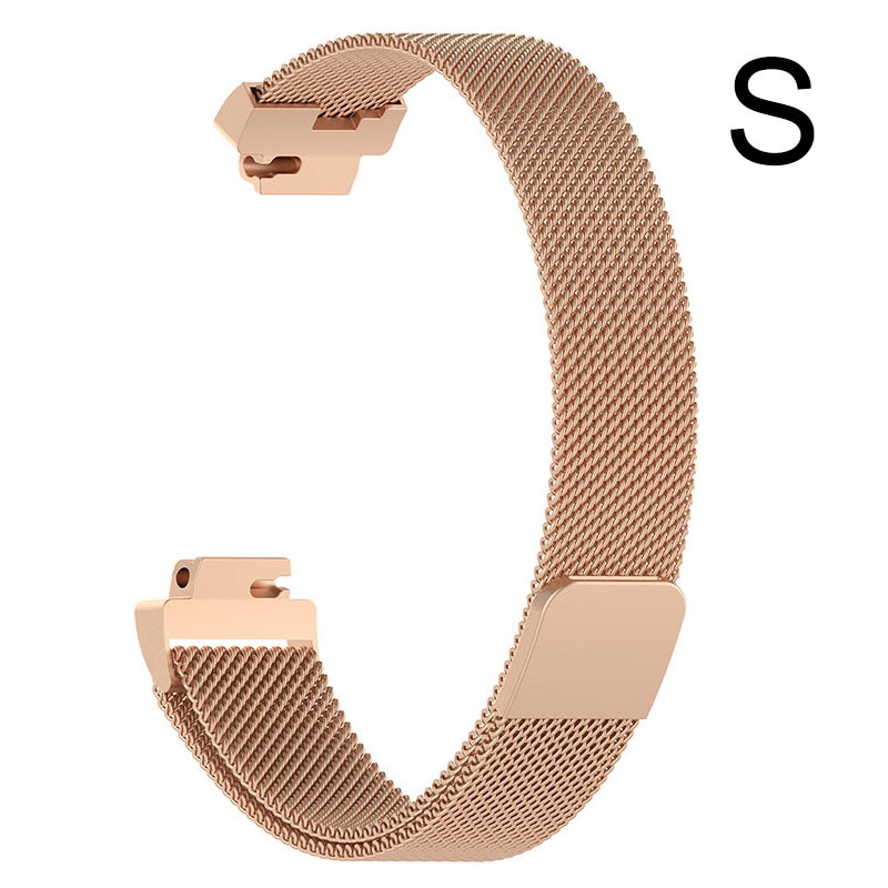 Universaali milanese kellon ranneke ruostumattomasta teräksestä kellon hihnan vaihtorannekkeen kellon ranneke fitbit inspire hr heart -älykellolle