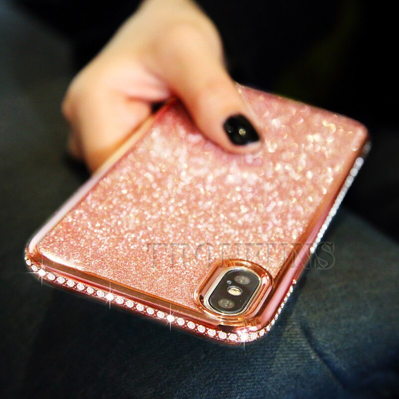 Crystal Diamond Soft TPU Case for Xiaomi Redmi Note 8 7 Pro Cases Rhinestone Glitter Coque For Xiomi Redmi 7 7A Note 7 Pro Cover