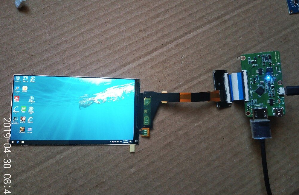 5.5inch 1440*2560 2K LCD KIT For Light curing -3D printer MIPI TO HDMI LCD display Kit LS055R1SX04 For 3D Print