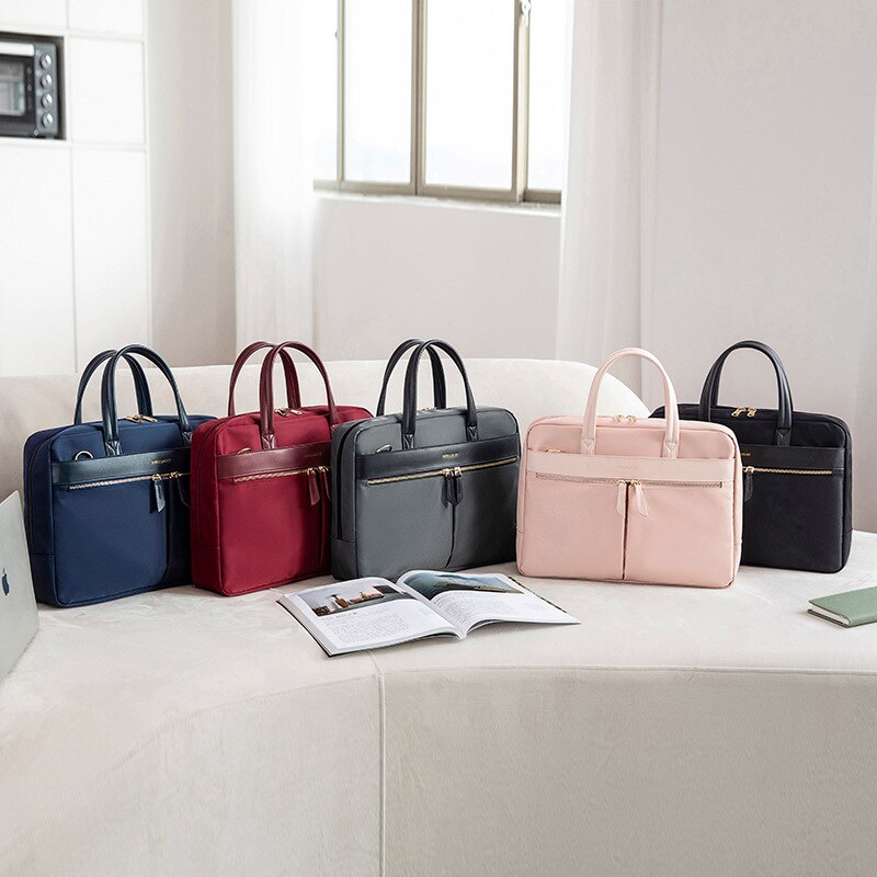 OYIXINGER Women&#39;s Briefcase Business Tote Messenger Bags For Female A4 Document Storage 13 14 15 Inch Laptop Bag For Macbook Hp