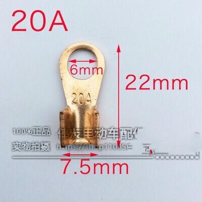 2pcs Electric vehicle battery connector terminal gasket pure copper connector motorcycle battery connector wire connector ear: Dark Grey