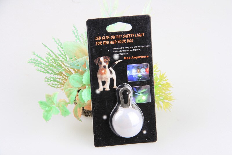 Pet Dog Tag Hanger Veiligheid Led Zaklamp Kraag Glow Kraag Puppy Honden Kat Gids Lichtgevende Identificeren Licht Hanger Pet Charm: 7