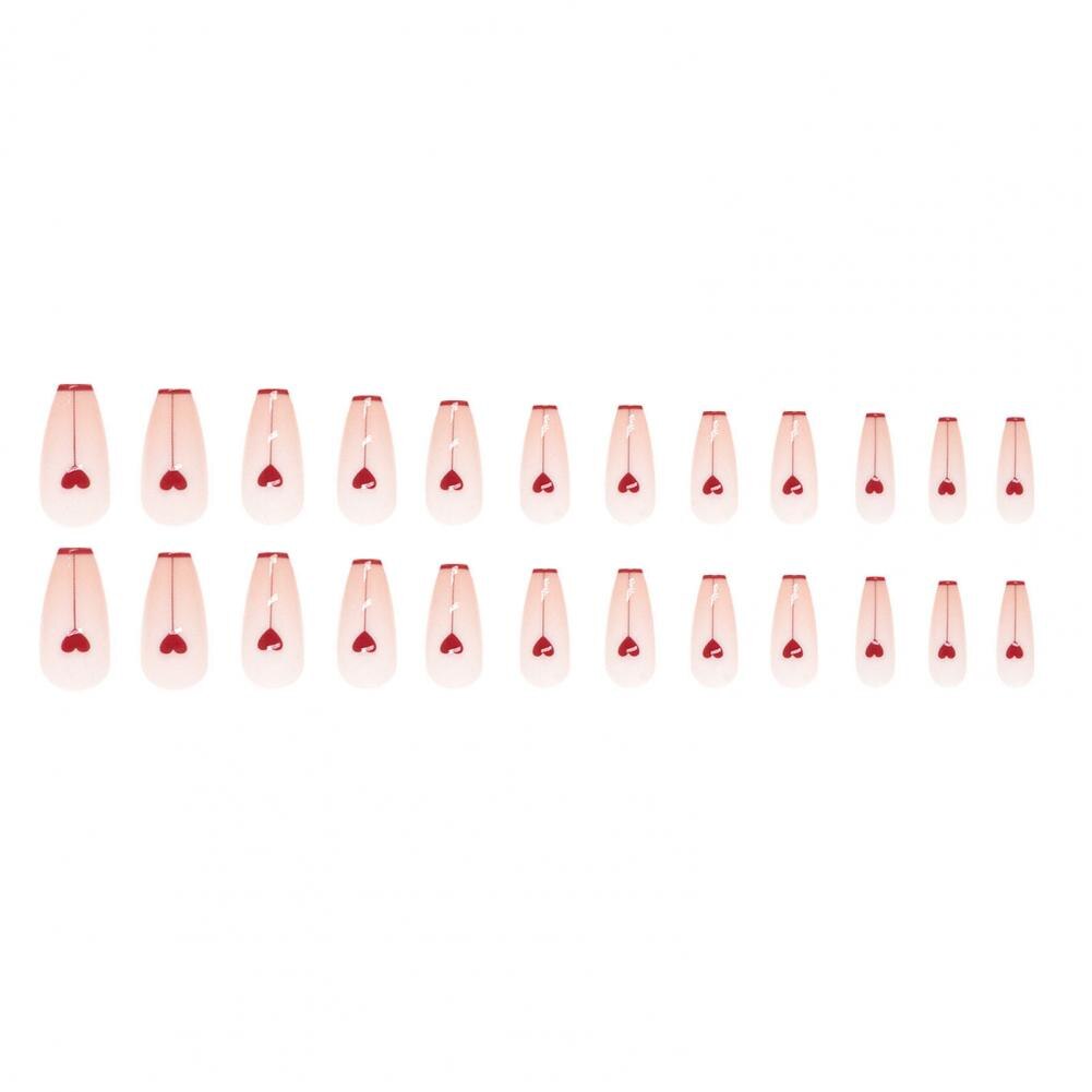 Patch pour ongles en forme de cœur, pour Nail Art, Surface lisse, minimaliste: Default Title