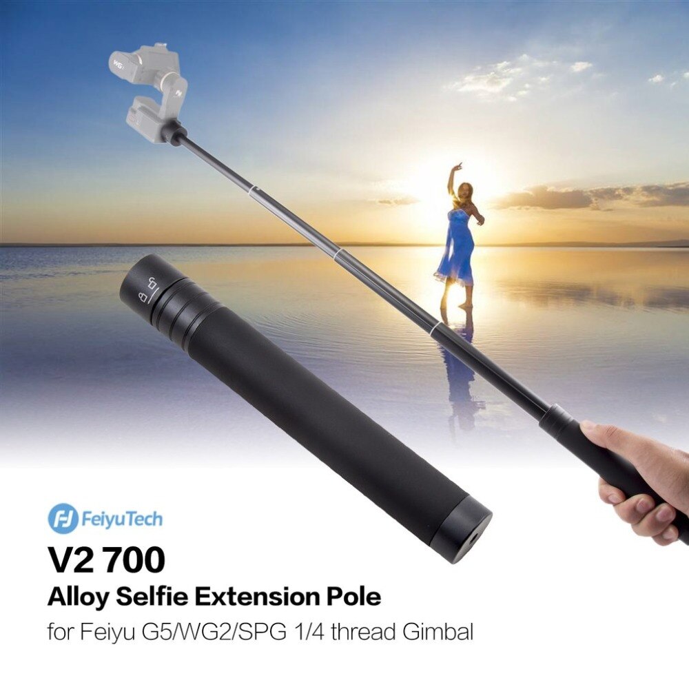 FeiyuTech Feiyu V2 700 barre d'extension de pôle de portée pour Feiyu G5/WG2/SPG ZhiYun grue lisse cardan à main à 3 Axes avec filetage 1/4"