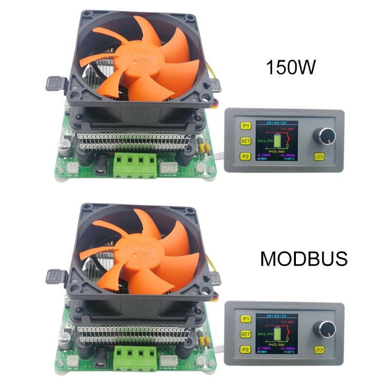150W Constant Current Battery Tester with Modbus Discharge Capacity Voltage Current Tester Adjustable Electronic Load