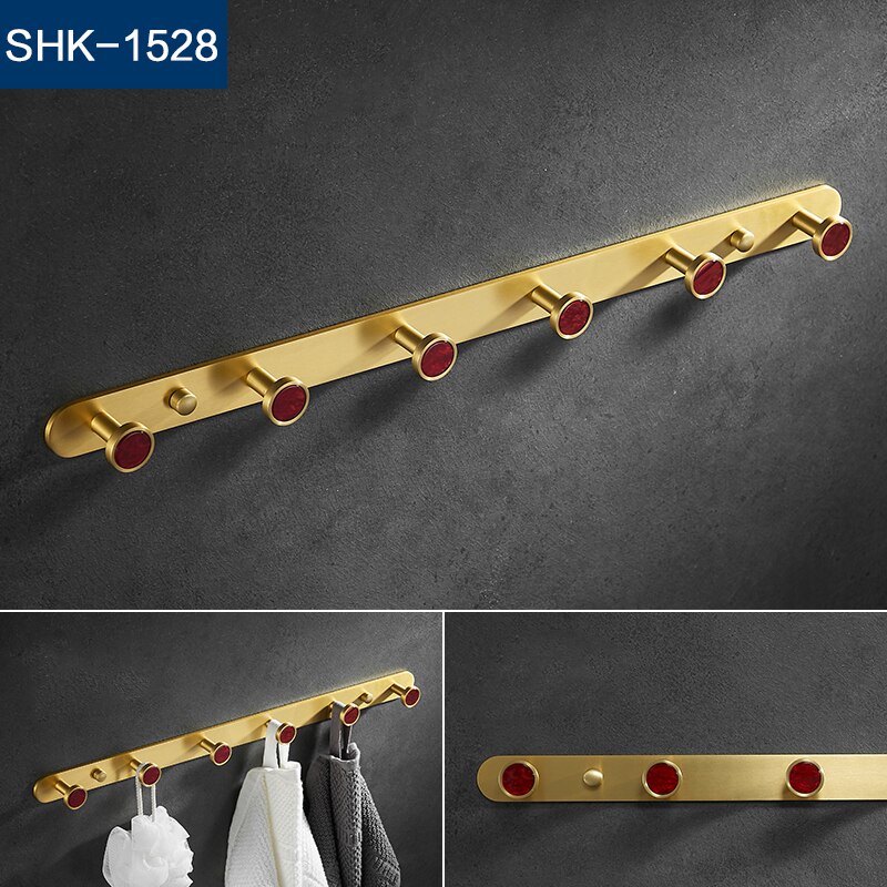 Metal Kitchen hook wall hanging bathroom hanger wall clothes row hook multiple colour: SHK-1528