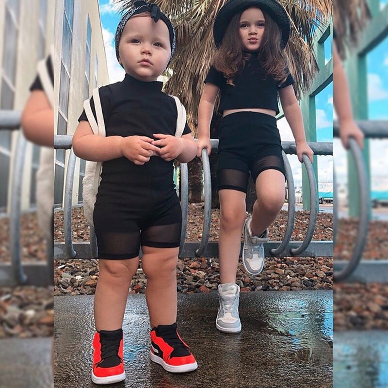 Baby Jongen Meisje Kleding Set T-shirt + Shorts 2 Stuks Zomer Baby Peuter Kind Trainingspak Shortsleeve Bodysuit Babykleertjes 1-10Y