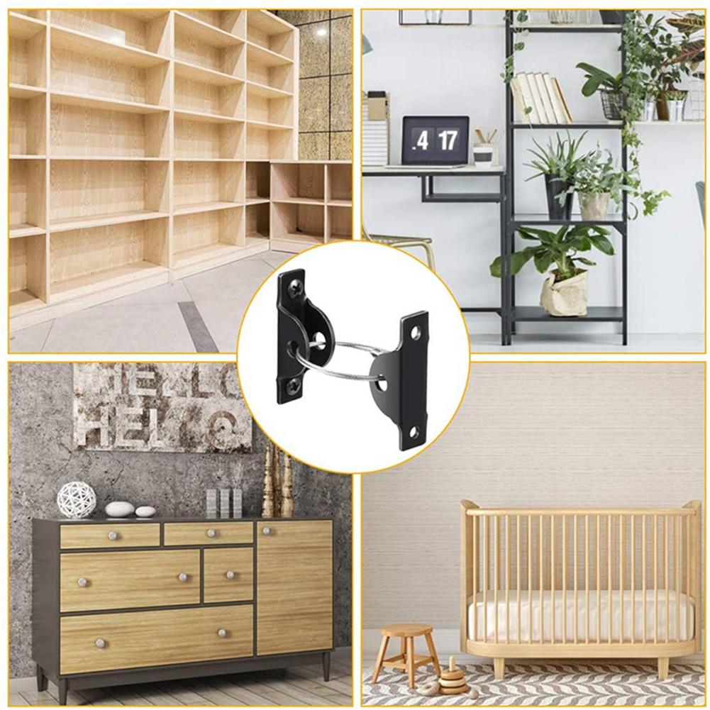 Furniture Anchors Anti-tip Wall Anchor Kit Metal Anti-falling Safety Device Secure Straps Hardware Accessories Child Protection