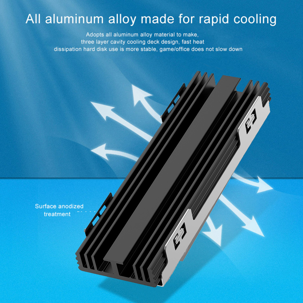 Kühlkörper Kühler für M.2 2230/2242/2260/2280 NGFF NVME SSD fest Zustand Antrieb Festplatte Kühler Aluminium Legierung Kühlung Pad