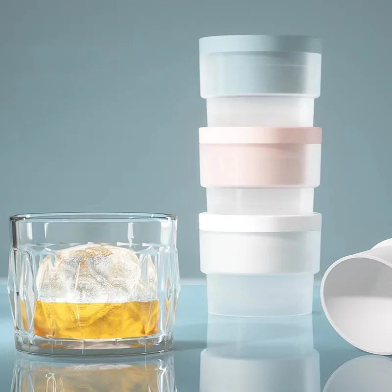 Machine à glaçons en Silicone, sphère de alimentaire, moule à glace empilable à fusion lente, boule de glace pour Cocktail, whisky, boisson, Bar à domicile