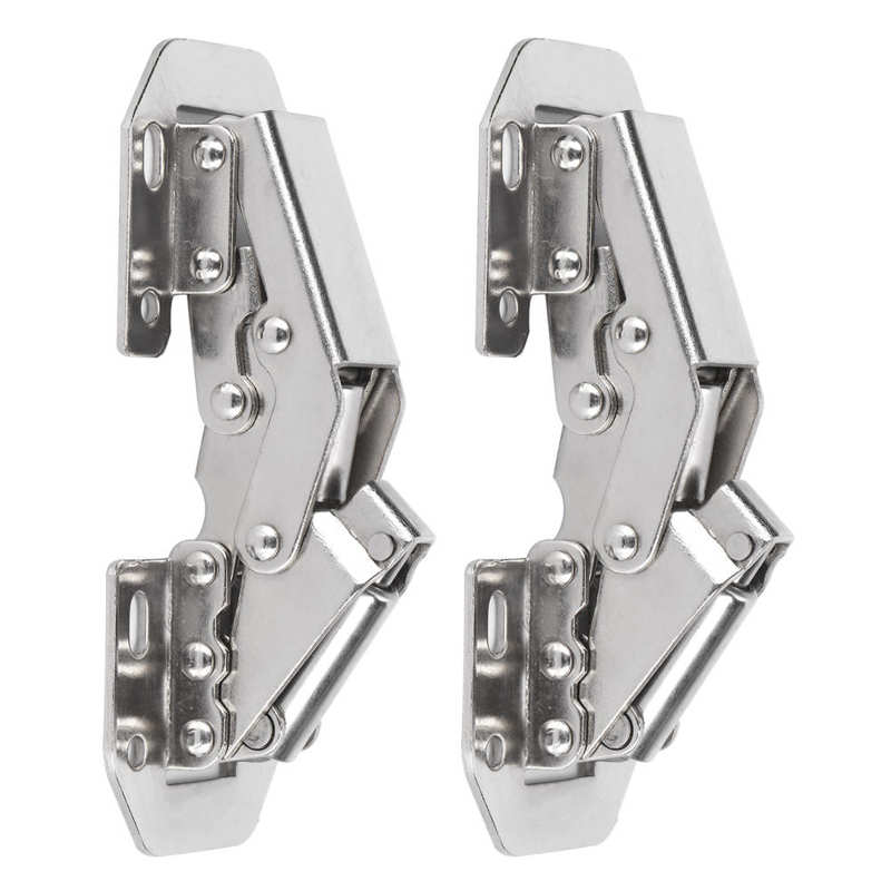 door lock with sliding door lock latches 2Set Buffer Hinge Bridge Shaped Damping Hinge Set for Closet Cabinet Wardrobe