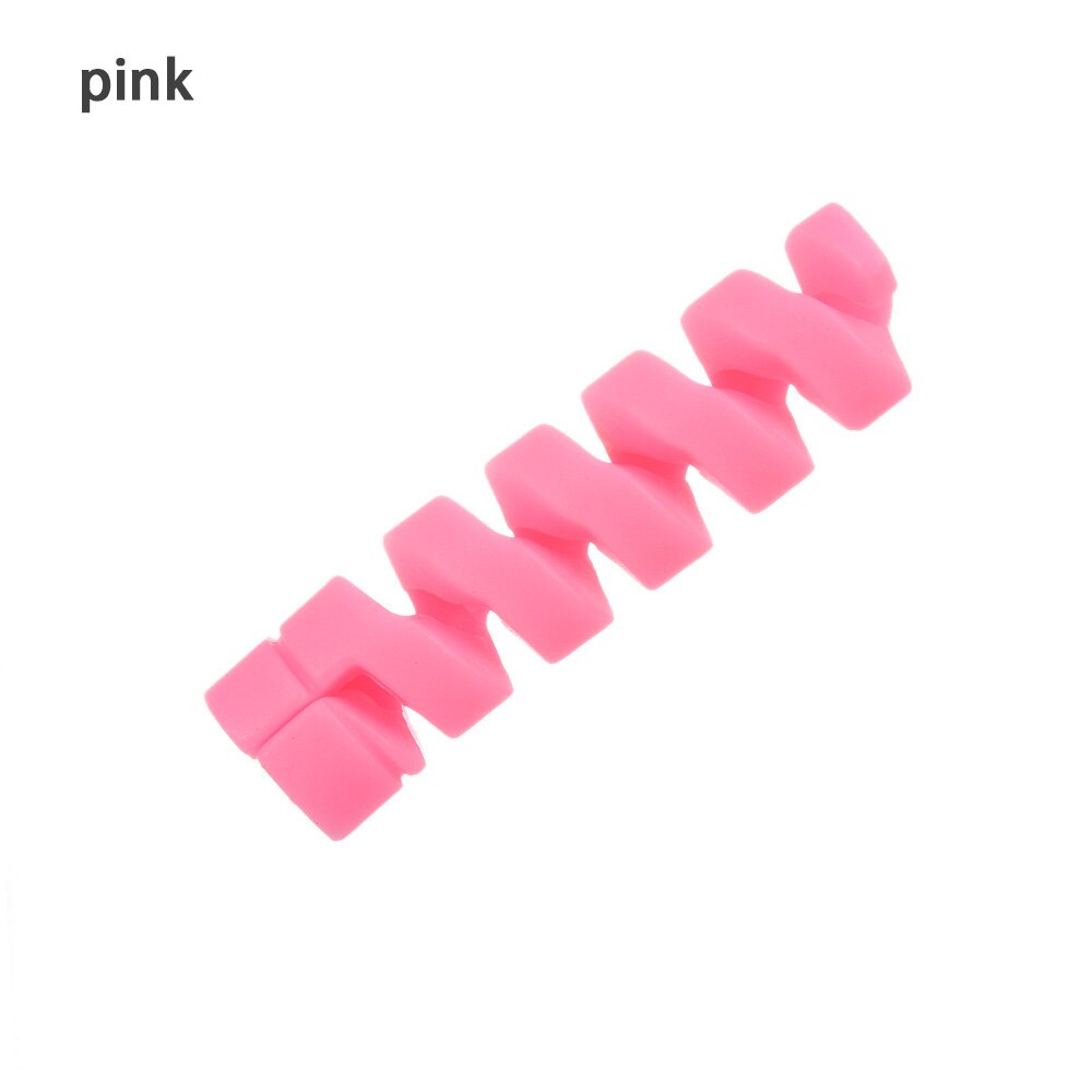 Beschermhoes voor oplaadkabel voor apple iphone 8 x lightning usb-oplaadkabel schattig: Roze