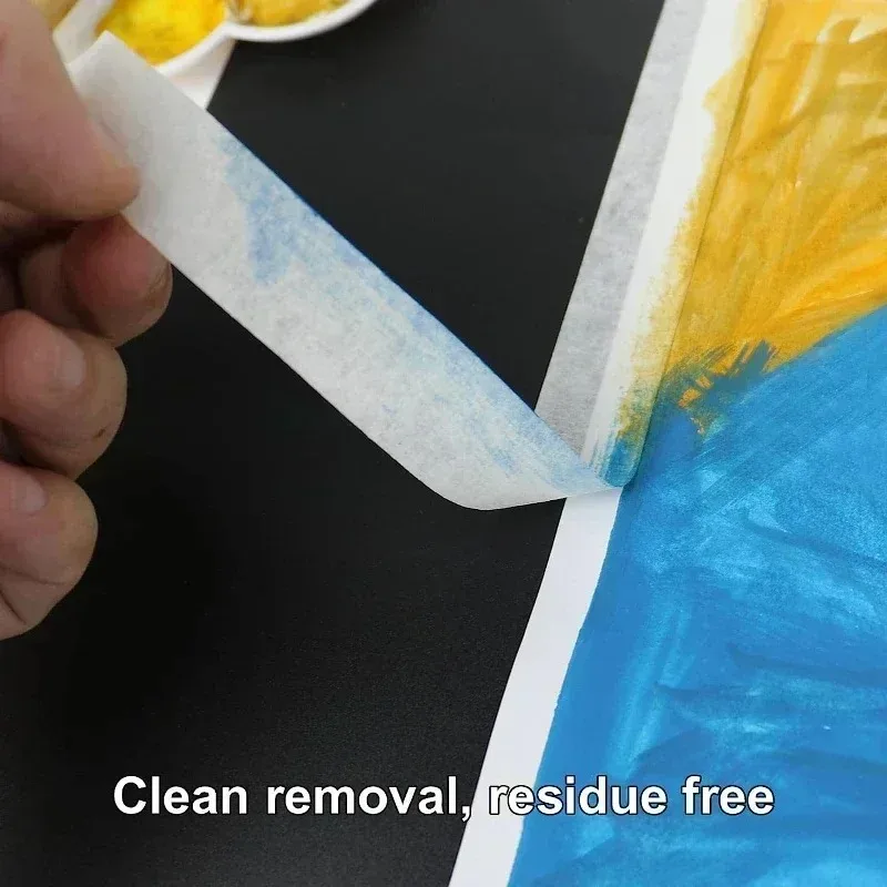 3/1 Rolls Masking Tape White Car Painting Spraying Single Side Adhesive Tape Paper DIY Oil Painting Sketch Paper Stationery