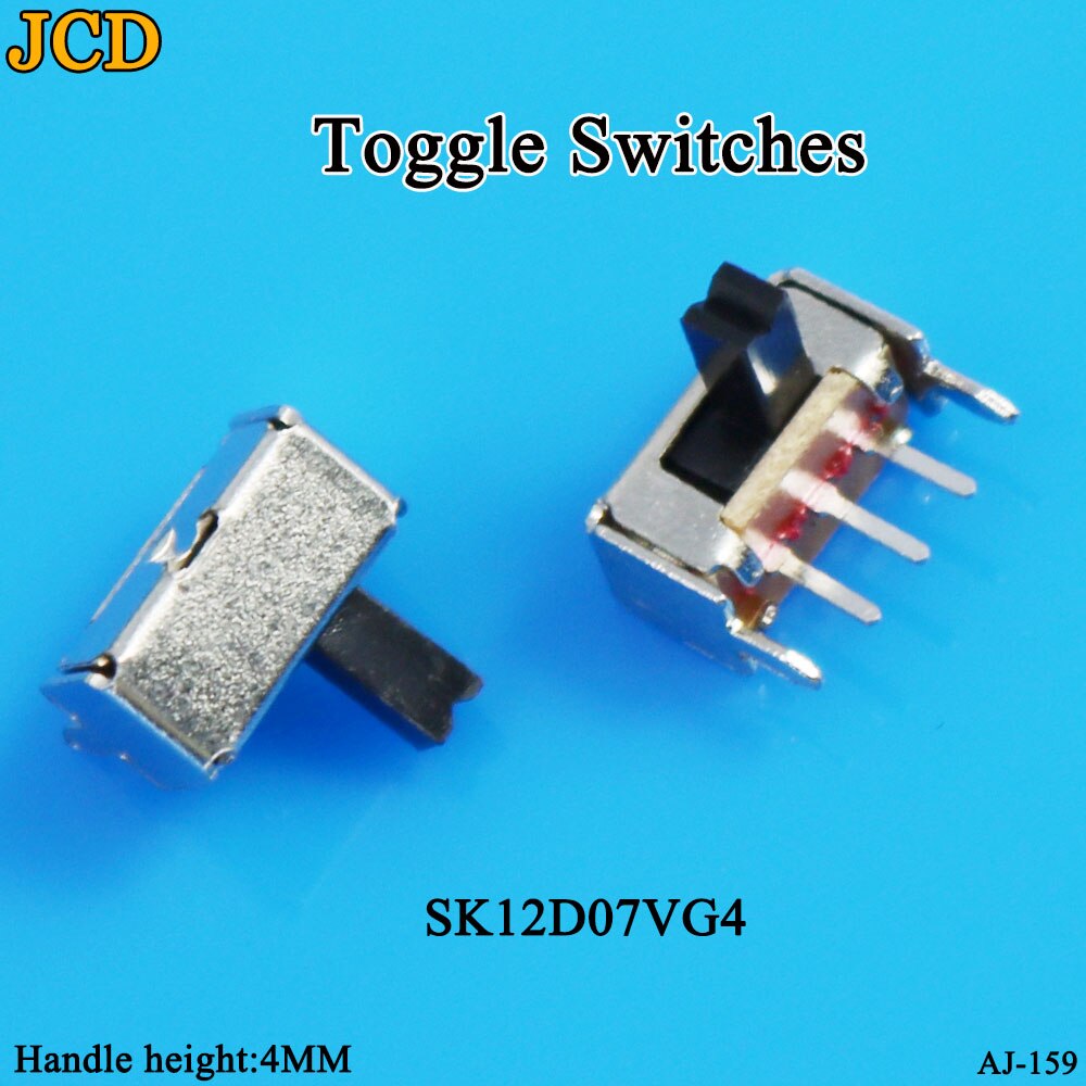 Jcd 1 st/lot  ss 12 d 00 schuifschakelaar schuifversnelling fluctuatieband 2/3 bestand enkel dubbel horizontaal mini horizontale voeding: Sk12 dagen 07 tegen 4