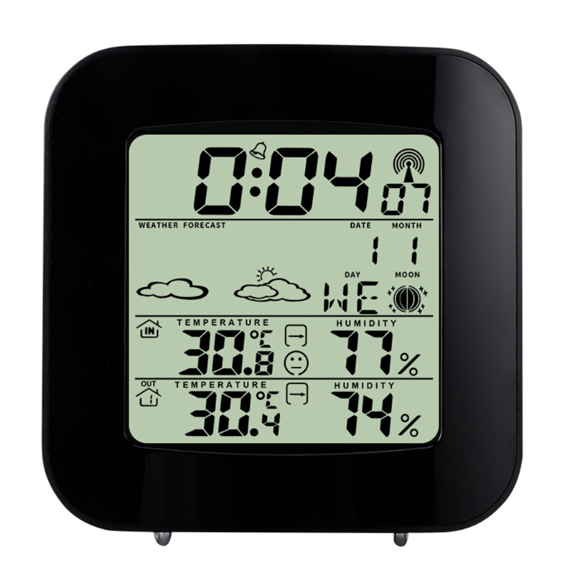 Weather Station Wireless Digital Indoor Outdoor Thermometer Hygrometer LCD Display &amp; External Sensor Weather Fore-cast