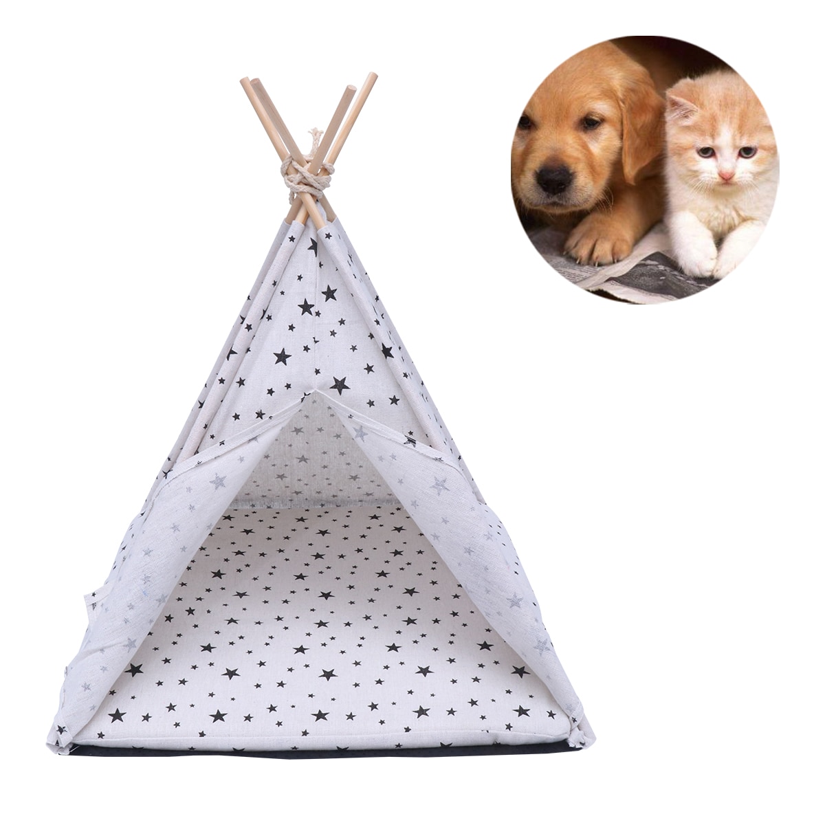 Kleine Huisdieren Hondenkennel En Kat Bed Huis Voor Huisdieren Draagbare Tent Wasbaar Ademend Kooi