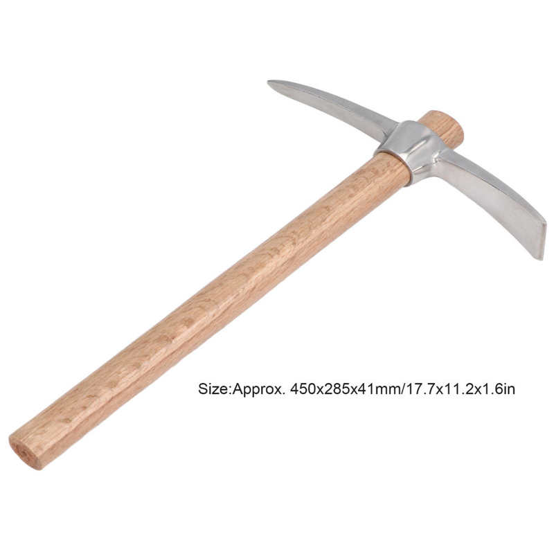 Pickaxe Hand Tool 450MM Pick Hoe Garden Tool Wear Resistant Practical for Digging