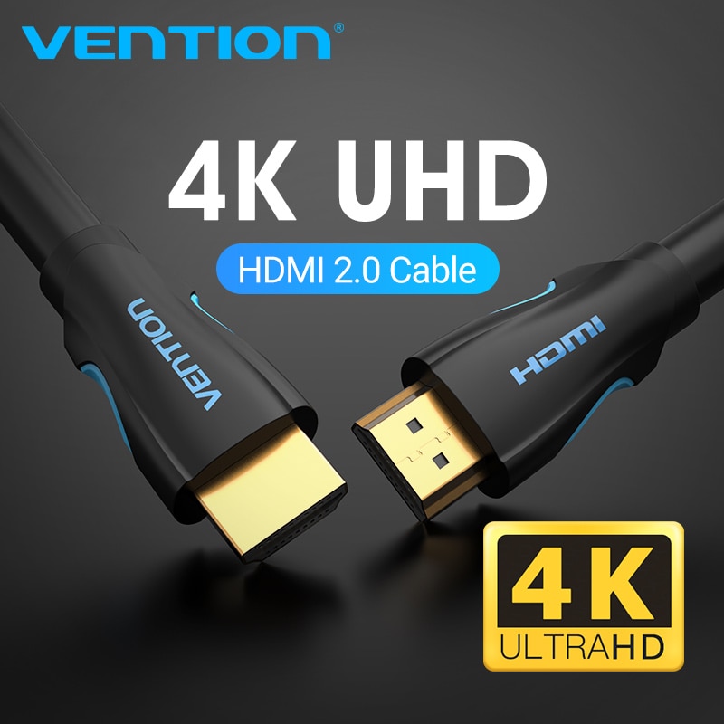 Cable HDMI vention 4K HDMI a HDMI 2,0 Cable conector chapado en oro para interruptor divisor HDMI Cable para HDTV LCD PS3 4 Pro 5M 10M