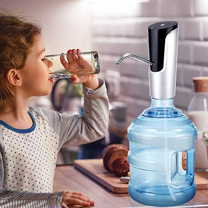 DailyWater Bottle Pump Portable USB Charging Wireless Electric Touch Screen Drinking Water Cooler Dispenser Gallon Bottle