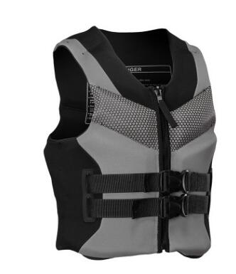 Volwassen Reddingsvest Zwemmen Apparatuur Water Sport Levert Drijvende Vest Draagbare Drijfvermogen Katoen Zwemmen Vest: 3 / XXL