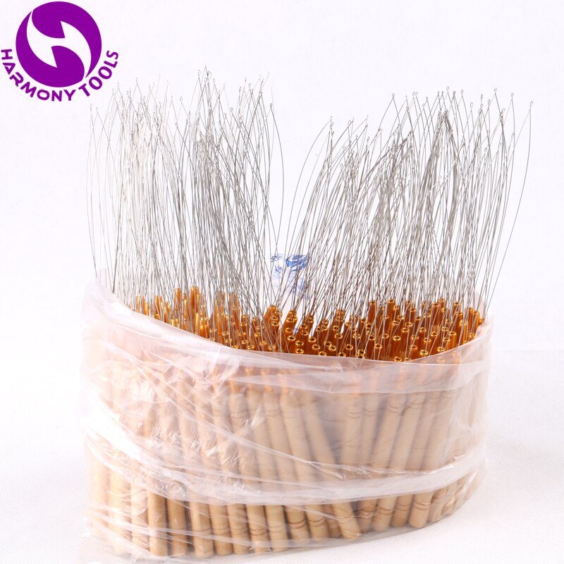 HARMONY 1 piece Wooden Handle hook needle or loop threader for micro hair extensions tools