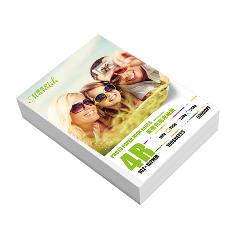 4R High Glossy Photo Paper 260g 6 Inch Bright White Inkjet Glossy Paper