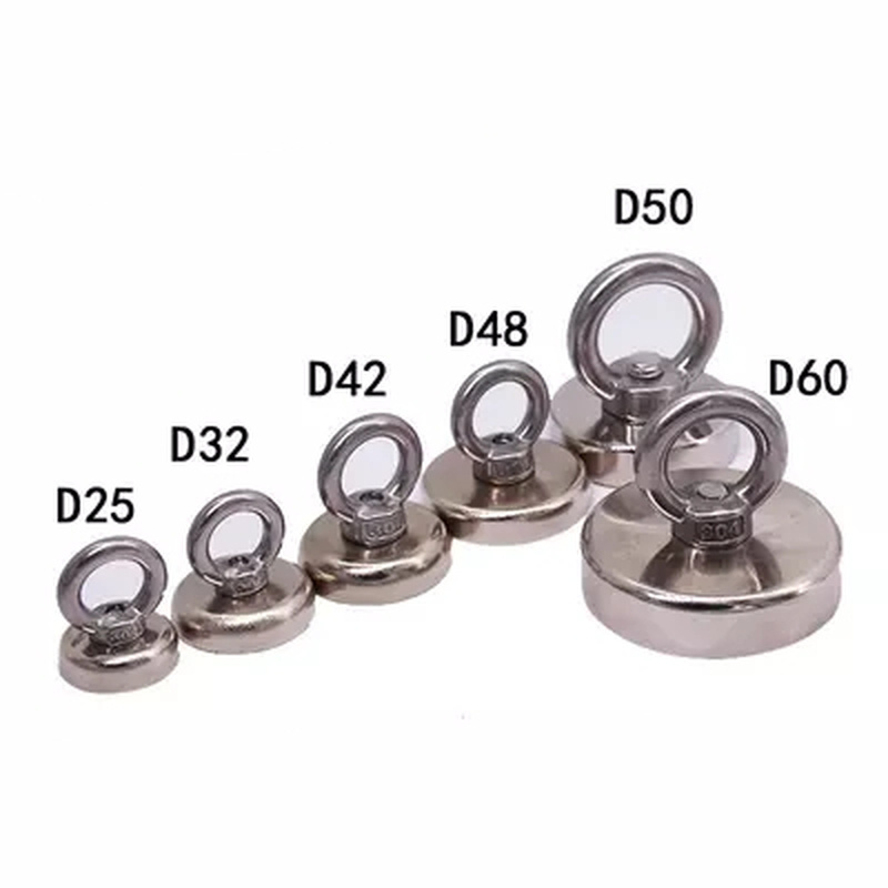 Super strong powerful Circular Ring Neodymium magnet permanent magnetic Lifting tool Salvage Suction cup Industrial Magnet