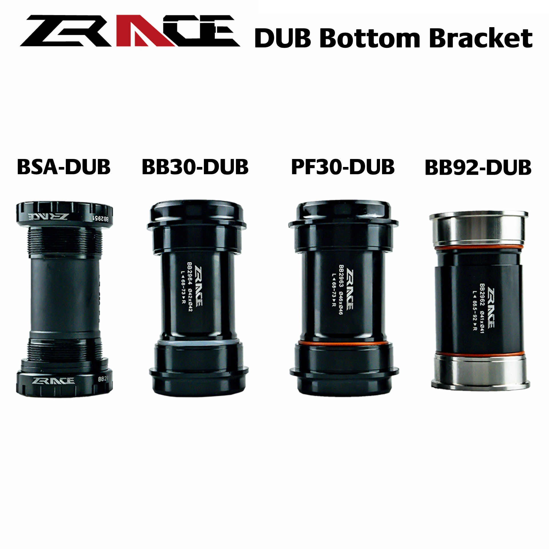 ZRACE DUB Bottom bracket, for DUB MTB / Road Crank, DUB BSA,BB29,BB92,PF30,BB30 Compatible with traditional tools