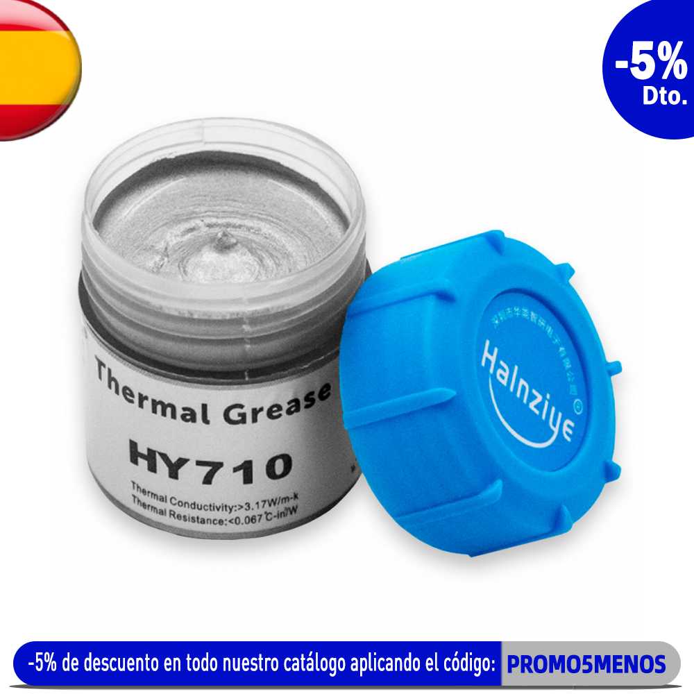 Halnziye HY710 3.17W/m-k Flasche 10g Wärmeleitpaste Silber Kühlkörper Thermal- Greas Wärmeleitfähig Thermopaste für CPU