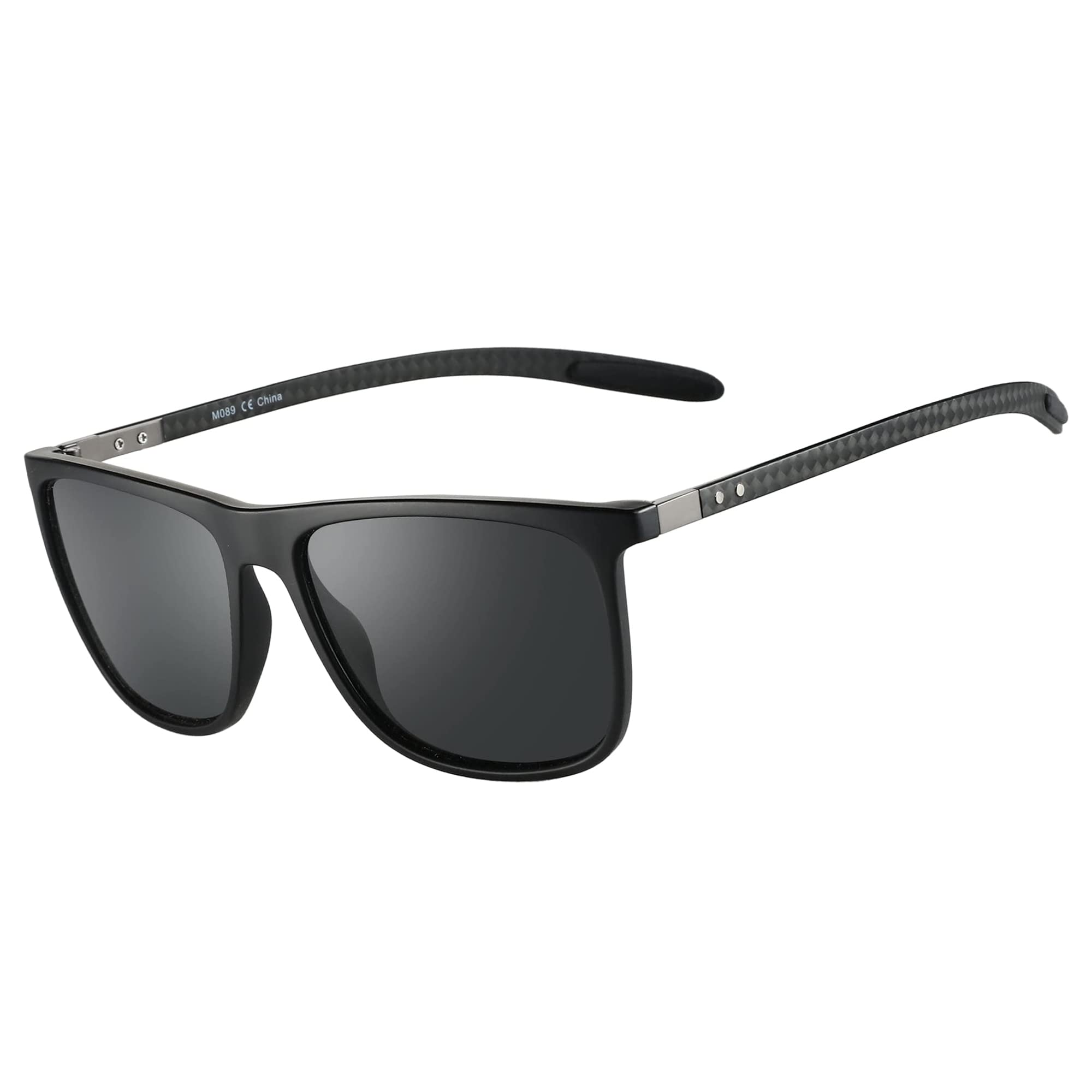 ZENOTTIC gafas de sol polarizadas cuadradas para hombres gafas de sol ultraligeras de fibra de carbono para conducir, pescar, deportes de Golf protección UV400: Verde