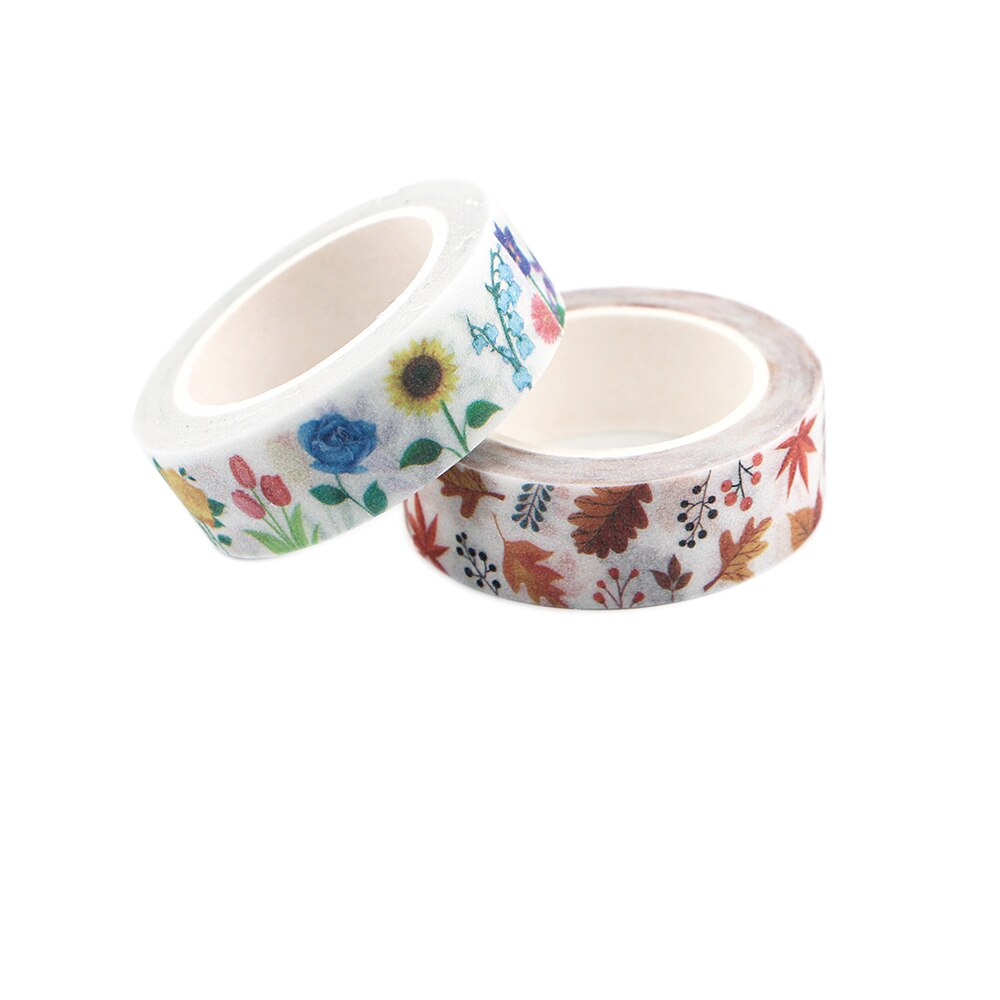 LX414 Bloem Boom Decoratie Tape Papier Washi Masking Tape Creatieve Scrapbooking Stationaire Kantoorbenodigdheden