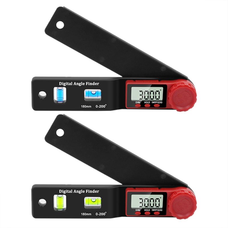 180mm 2 in 1 Digital Angle Finder Inclinometer Spirit-Level Angle Ruler Electronic Goniometer Protractor Angle Measuring Tool