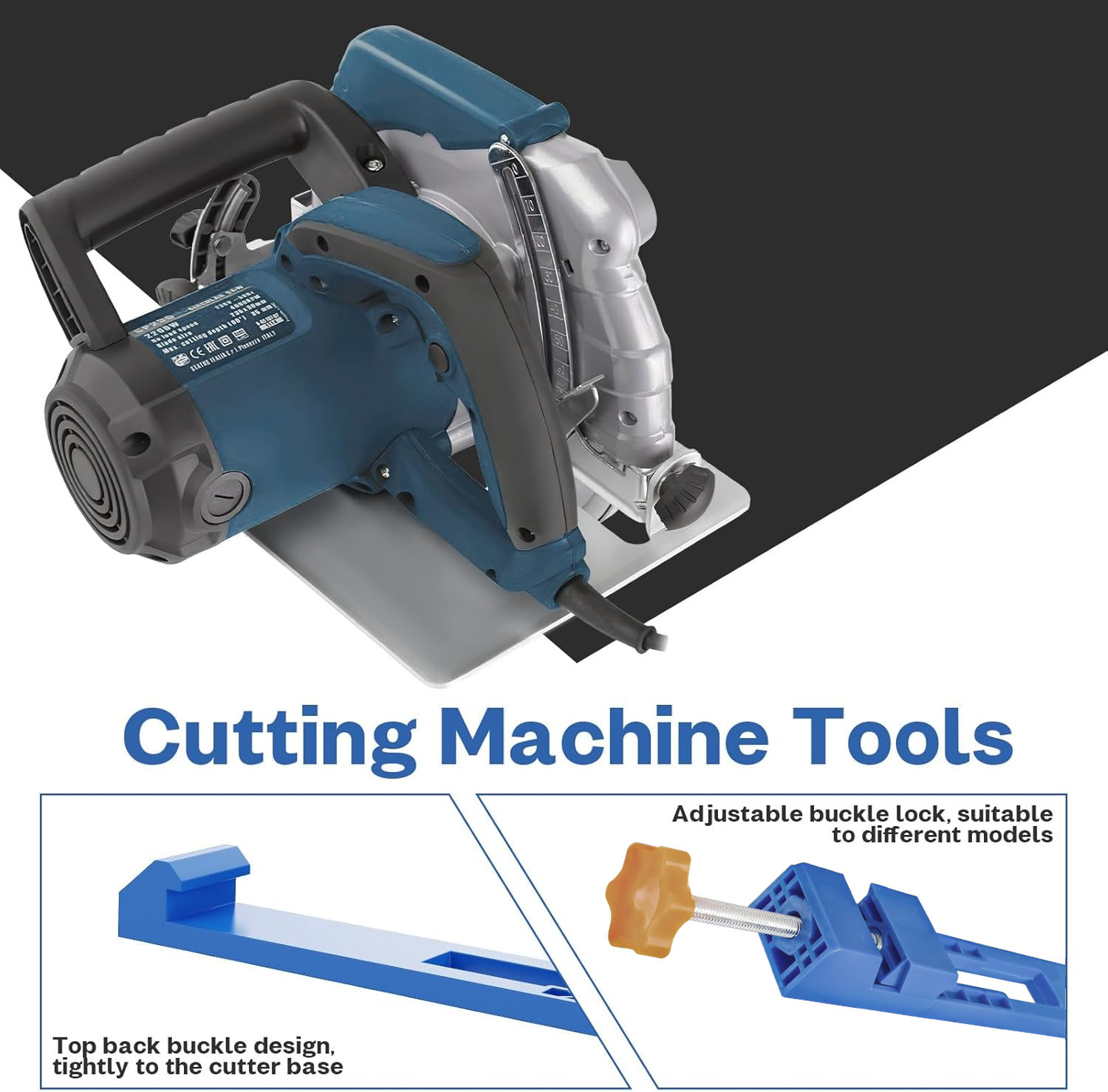 Guía de corte ajustable para carpintería, sierra Circular de precisión, Base de fresadora, abrazadera de hoja fina, herramientas de carpintería de corte rápido