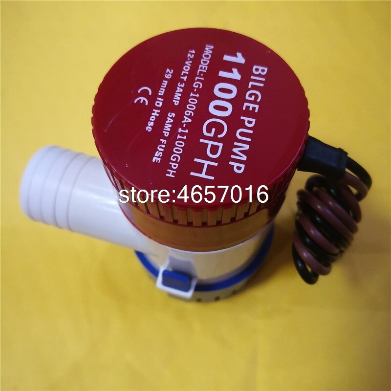 Lenspompen mkbp -g1100-12 12v 1100 gph autopompen dompelpomp voor boten, marine lenswaterpomp of vlotterschakelaar combinatiepak