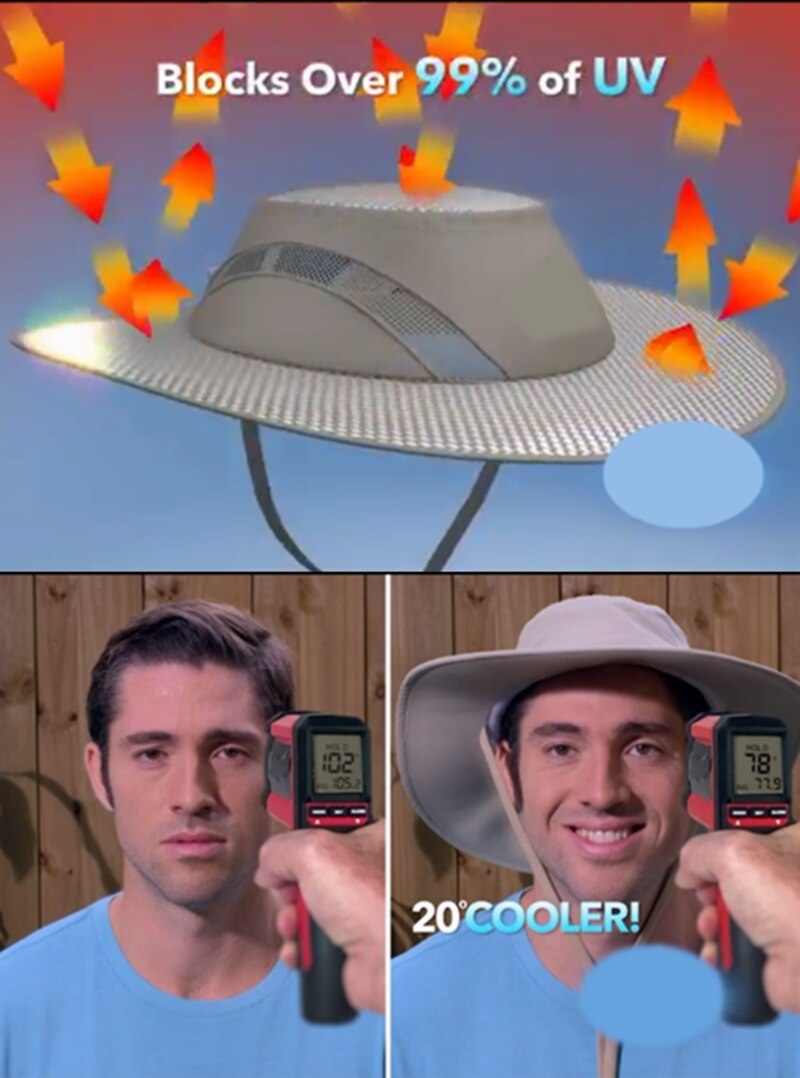 Słońce kapelusz UV gorące lato krem robić opalania hydro chłodzenie kapelusz typu wiaderko dla obu płci chłodzenie czapka z lodem gorące lato anty-uv szerokie rondo kapelusz słońce