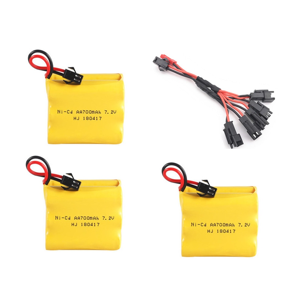 7.2v 700mah Ni-CD Battery Charger set For Rc toys boats Car truck Tank Train Guns parts NICD AA 7.2v Rechargeable Battery Pack