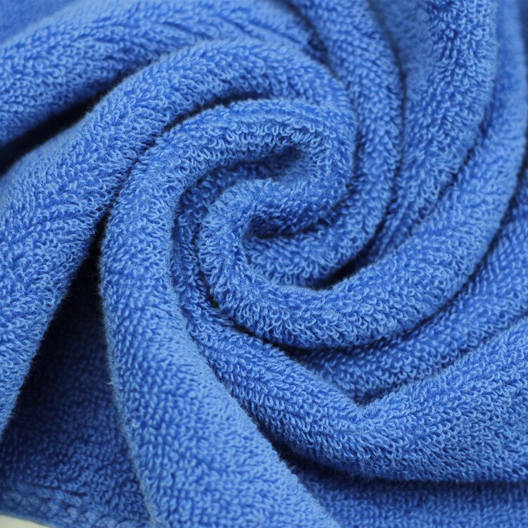 Cotton Fast-drying Sports Towel Gym Sport Footy Travel Camping Hiking Swimming Wipe towel lengthened thickened towel 32*110cm: Blue