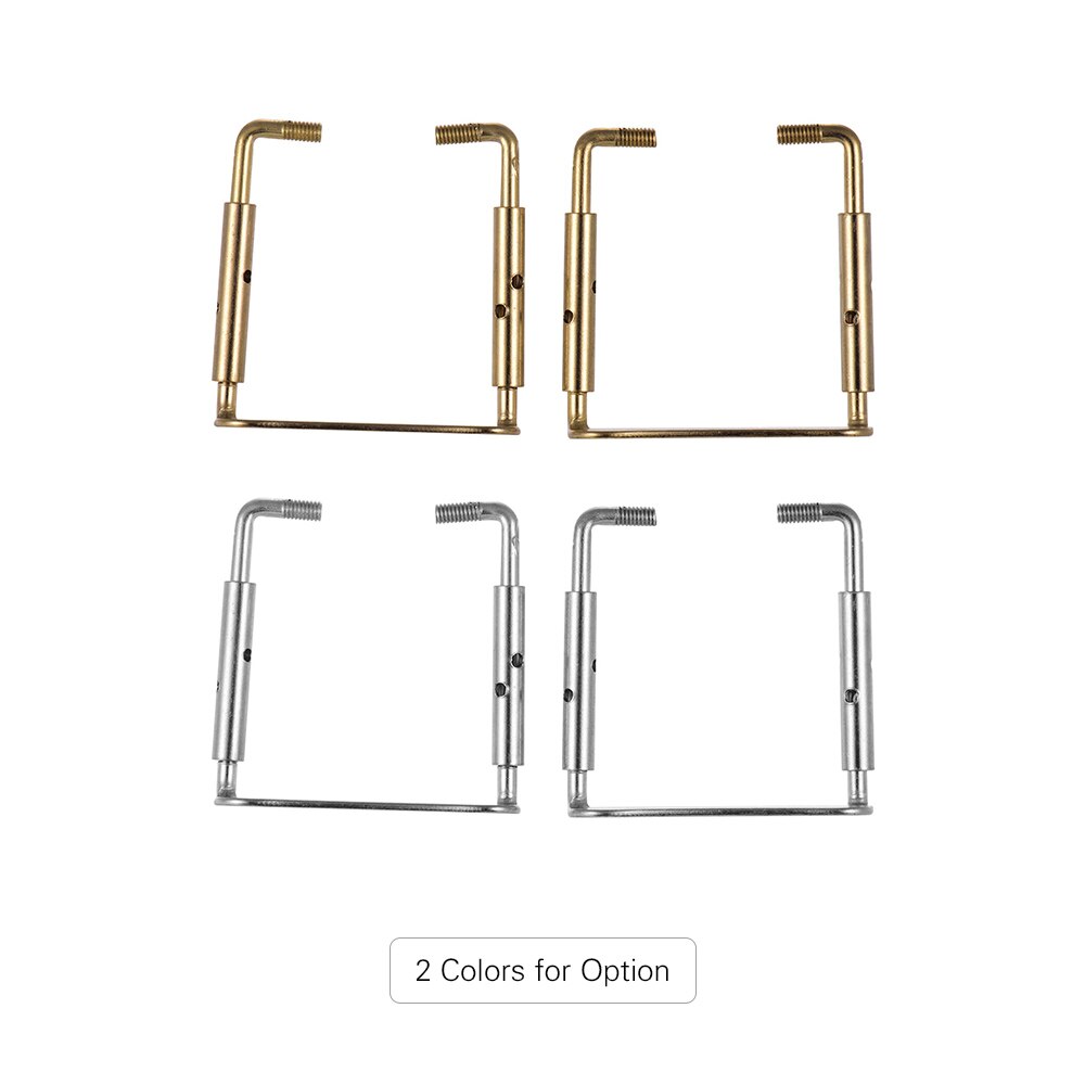 Abrazadera con tornillos para el soporte de la barbilla del violín 4/4 , tornillo de fijación Chinrest para piezas y accesorios de violín 4/4, 2 uds