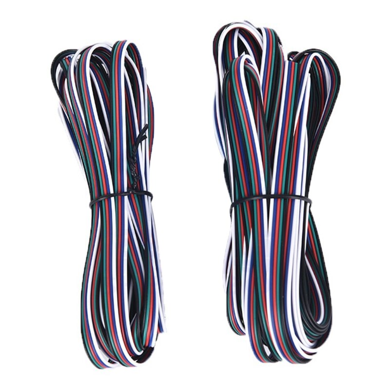 10m/33ft 4-pin LED Electric Line - Extension Cable Cord Wire for RGB LED Strip Lights 5050 3528, 22 AWG G8TB