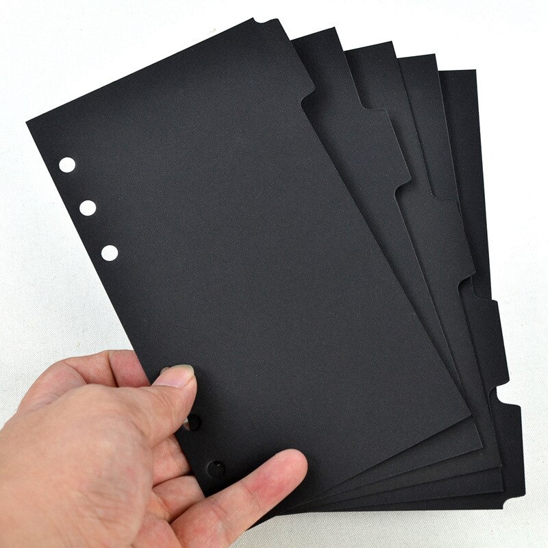5 Pcs/set Beautiful Landscape Notebook Divider A5 A6 Spiral Notebook Loose Leaf Index Pages Notebook Paper Inside Pages: NO.7 / A5